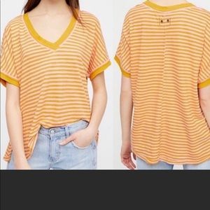 Free People We the Free Take Me Stripe Tee